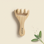 rouleau circulatoire baumélis auto-massage jambes lourdes jambes légères microcirculation drainage réduction gonflements routine quotidienne bien-être circulatoire complément Baume Miracle bois naturel
